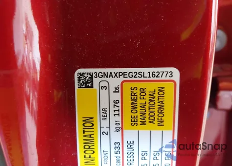 2025 Chevrolet Equinox Awd Lt z USA, uszkodzony, nr VIN 3GNAXPEG2SL162773